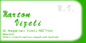 marton vizeli business card